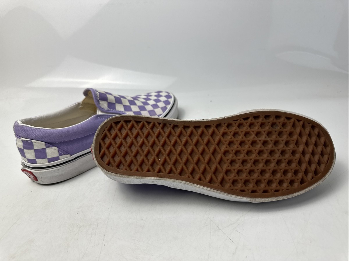 ☆VANS☆ Classic slip-on color tiered checkerboard purple ma VANS Classic Slip On Checkerboard Lavender Purple Lilac Size