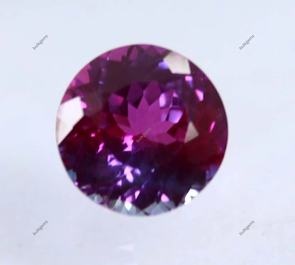 5.15 Ct Natural Bi-Color Sapphire Loose Gemstone Genuine Round Cut Making Stone - Image 4 of 4