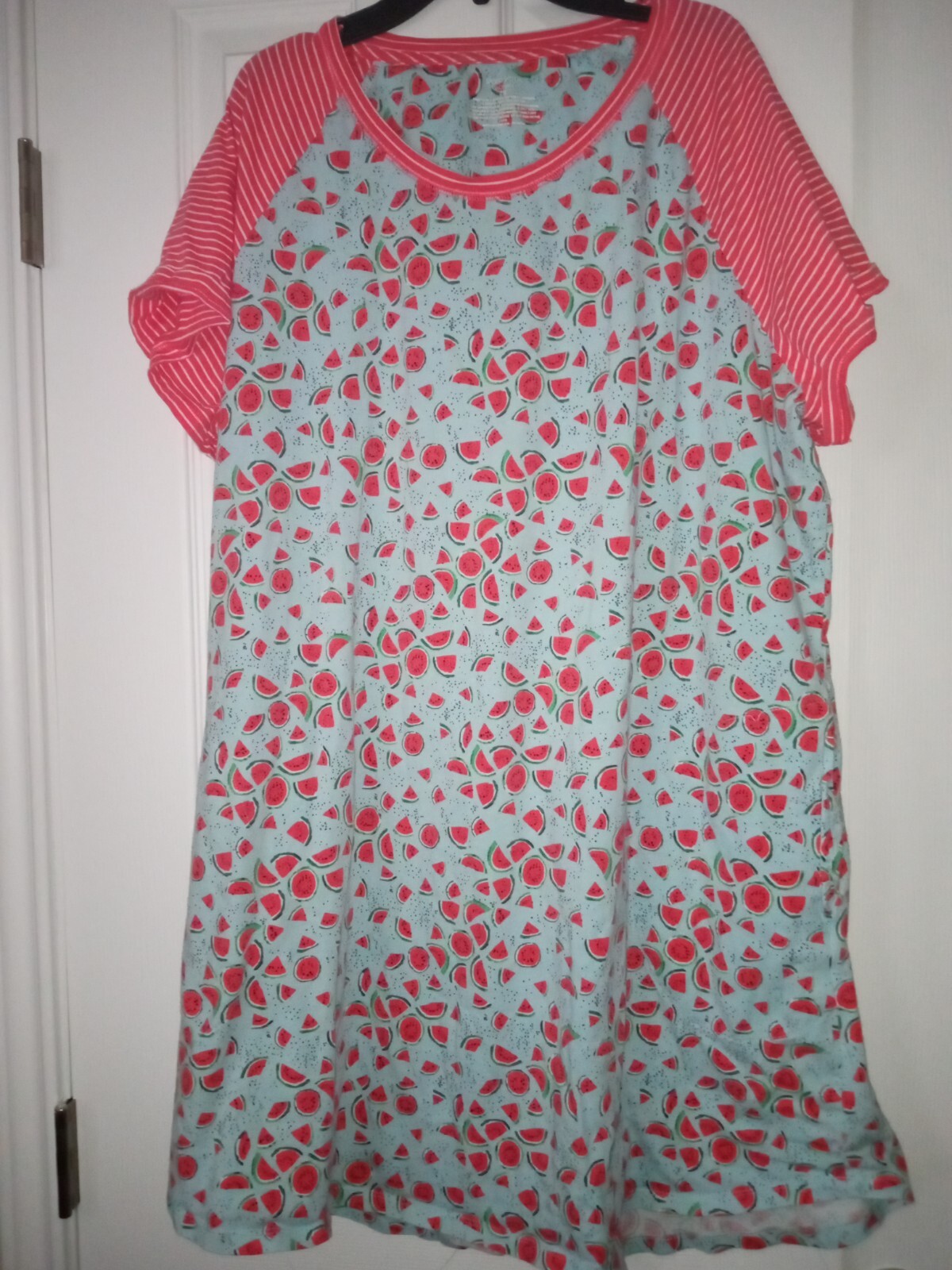 Sleep Sense 2X watermelon themed ss nightgown 100 co… Gem