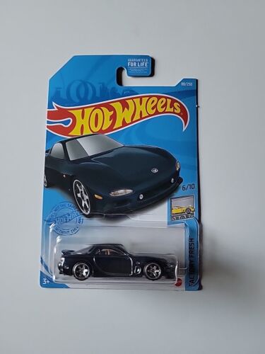 Hot Wheels 1993 Mazda RX7 Super Treasure Hunt STH Real Rider Cracked Blister! - Picture 1 of 3