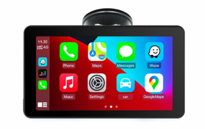 HD Car GPS Navigation Radio Touch Screen For Apple CarPlay 7in AUX FM Bluetooth