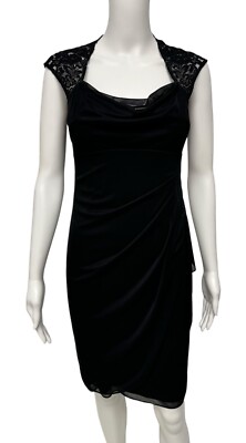Xscape By Joanna Chen Damen Cocktail Abendkleid Knielang Größe 4
