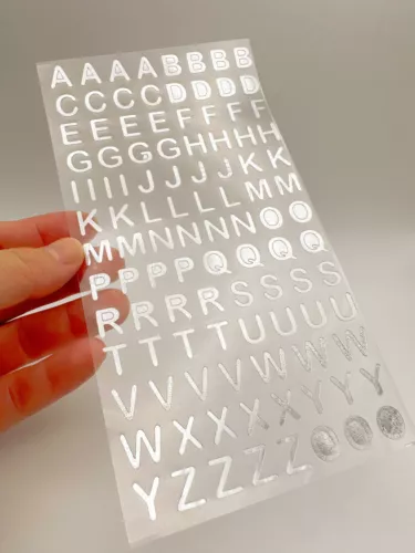 Self Adhesive gold&silver Alphabet Letter&number Stickers Card Making Art&Craft - Picture 15 of 26