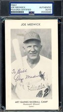 Joe Medwick PSA DNA Coa Signed Photograph Autograph