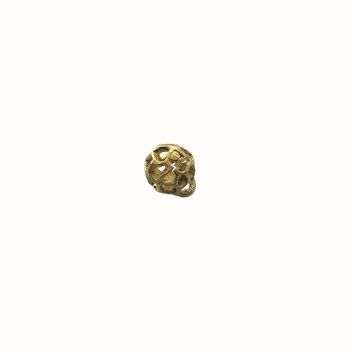 6 Vintage Modern Era Open Work Orb Metal Buttons - Retro - Picture 3 of 3