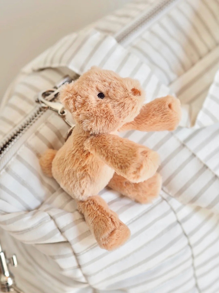 🌟 Jellycat Smudge Bear Bag Charm Keyring Key Chain Brand New W