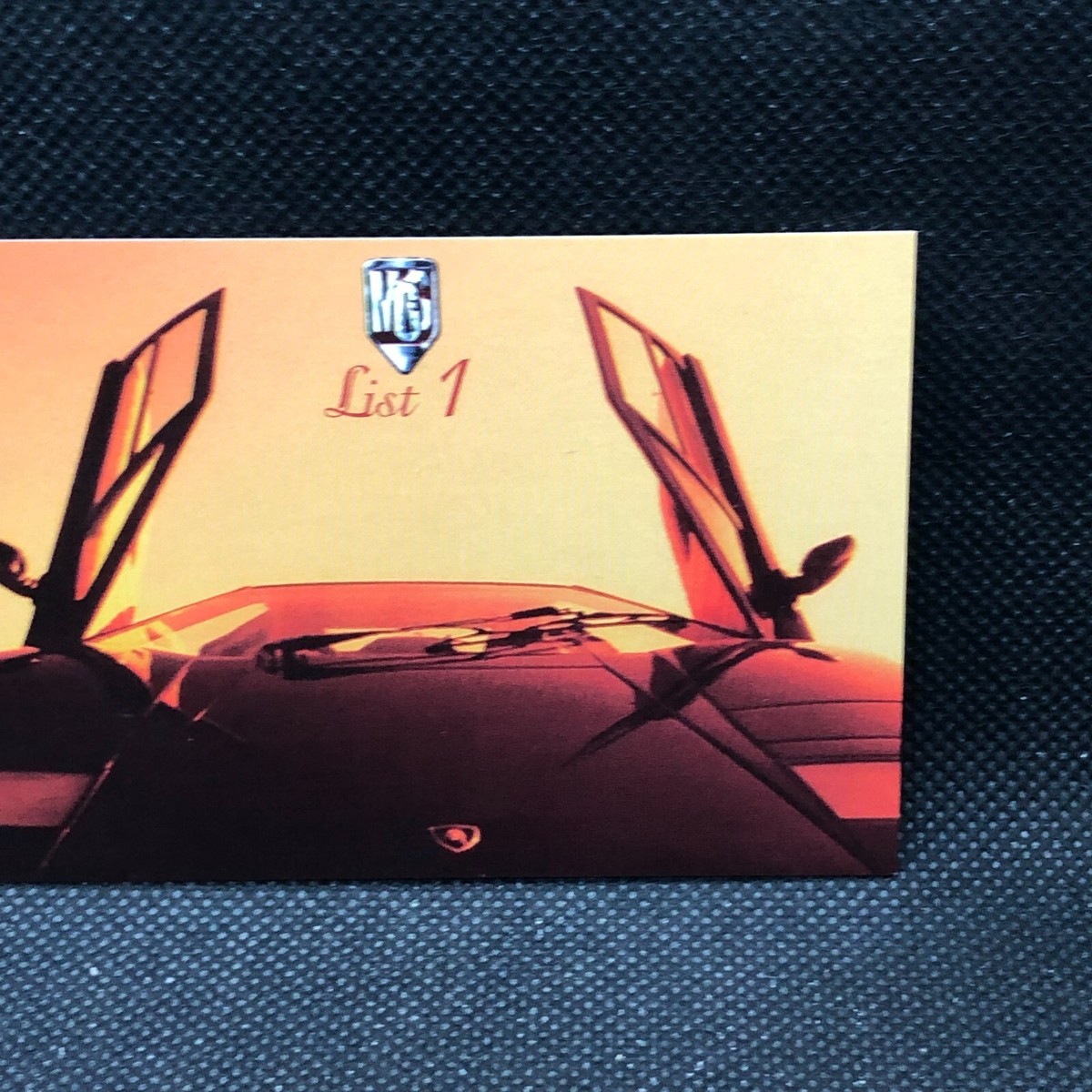 countach List1 LI-1 Card Tsukuda Original 181 1998 Japanese Very