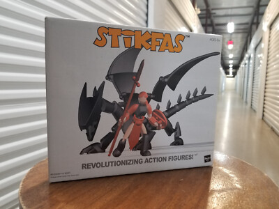 STIKFAS Dragon Female Warrior Action Figure HASBRO Playset Sword Shield BETA Win