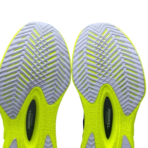 Zapatos Saucony 2024 Endorphin Pro 4 Azul Marino Citrón Talla 9 Para hombres Azul Neón Usados Una Vez.L3 - Imagen 10 de 12