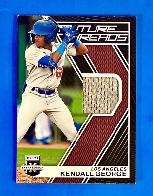 2023 Panini Elite Extra Edition Future Threads Kendall George FT-KG Dodgers