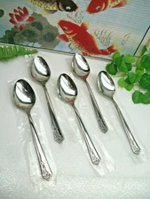 5   NOS   Interpur    INR21    Stainless Steel   Teaspoons   NEW 
