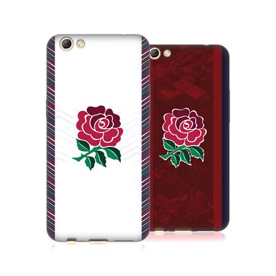 OFFIZIELLE ENGLAND RUGBY UNION 2024/25 WAPPEN-SET GEL HANDYHÜLLE FÜR OPPO HANDYS