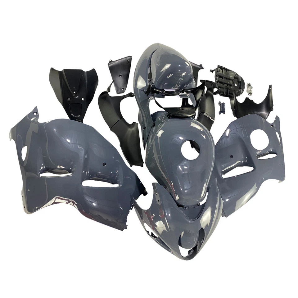 Kit de carenados gris cemento para Suzuki GSXR1300 Hayabusa 1997-2007 kit de carrocería de plástico Foto 2 de 4