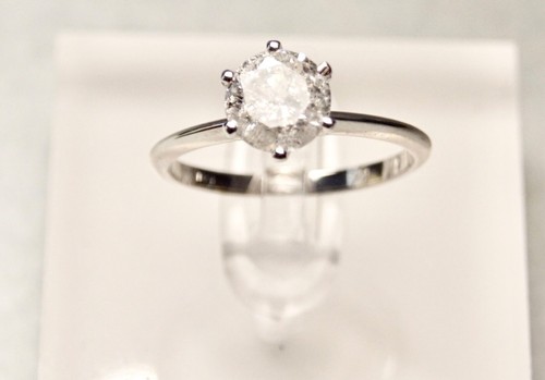 Anello oro bianco e Diamante naturale 1.59ct - Solitario - certificato IGI ๐ - Foto 16 di 17