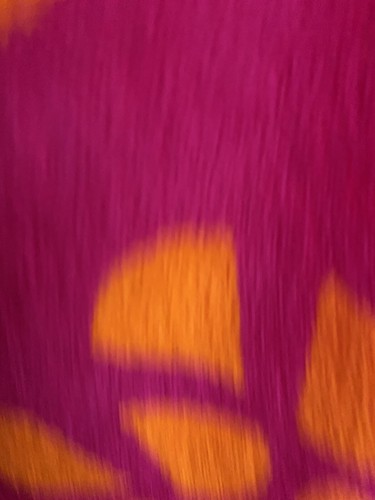 Huntington Home Geometric Beach Towel 100% Cotton Magenta And Orange - Picture 6 of 7