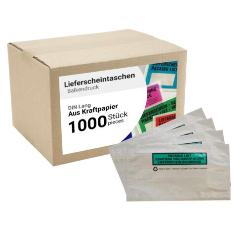 Delivery note pockets document pockets DIN long delivery note accompanying paper bags - Picture 6 of 14