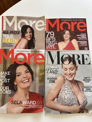 4 More Magazines Women 2009-10 Sharon Stone Sigourney Weaver Mary Louise Parker