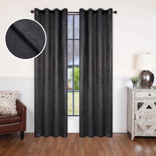Waverly Modern Washable Room Darkening Blackout Curtains, Set of 2 Panels - Picture 11 of 73