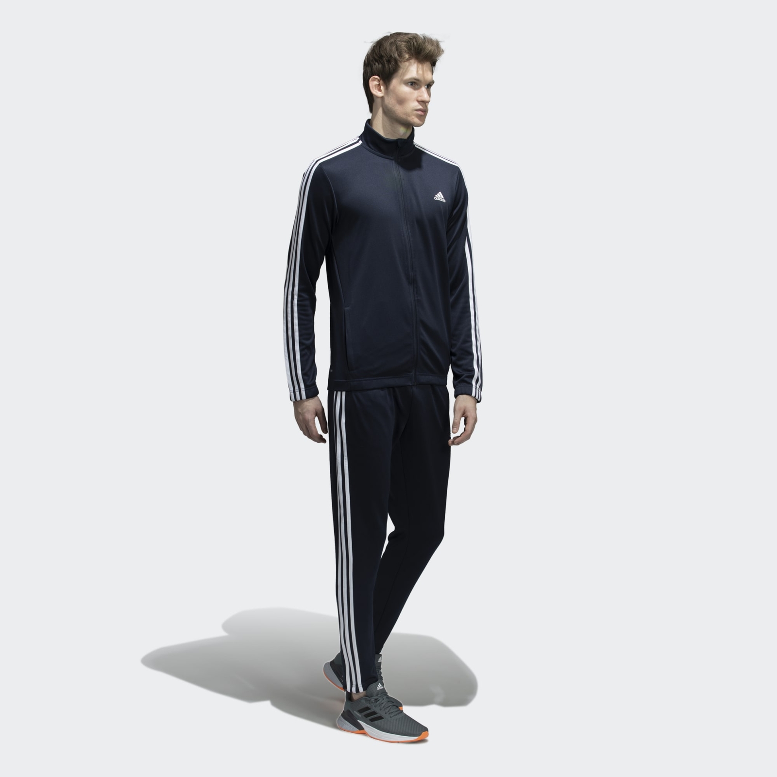 Mens Adidas Tracksuit Bottoms Full Zip Jacket Blue Tiro Trousers Pants