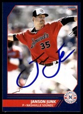 2023 Choice Nashville Sounds Janson Junk Auto #17 Signed
