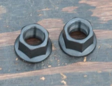 Black 14mm x 1.0 BMX Bike Beefy AXLE NUTS Bicycle Hub Over Sized Axle MTB Flange