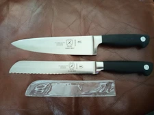 MERCER CUTLERY KNIVES 8" CHEF'S STRAIGHT EDGE M20608 &8" BREAD KNIFE M20508 NEW