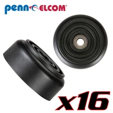Sixteen Pack Penn Elcom F1558 Rubber Cabinet Foot 1.5"Dia x 0.625" H Heavy-duty
