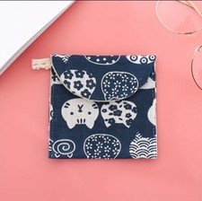sanitary storage bag Period Pad holder Makeup purse pouch towel napkin Bank Card