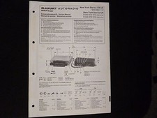 Manuale di servizio originale Blaupunkt autoradio New York stereo CR / CR US