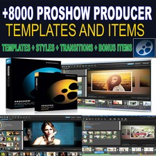 8000 Templates Transitions Styles Bonus ProShow Producer Shipping by Download 