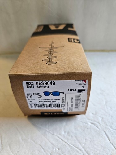 Costa Del Mar Paunch 06S9049 Matt Smoke Blue Mirror 580P Sunglasses NEW - Picture 8 of 8