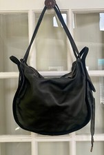 Repetto Black Leather Convertible Handbag Shoulder Bag Backpack