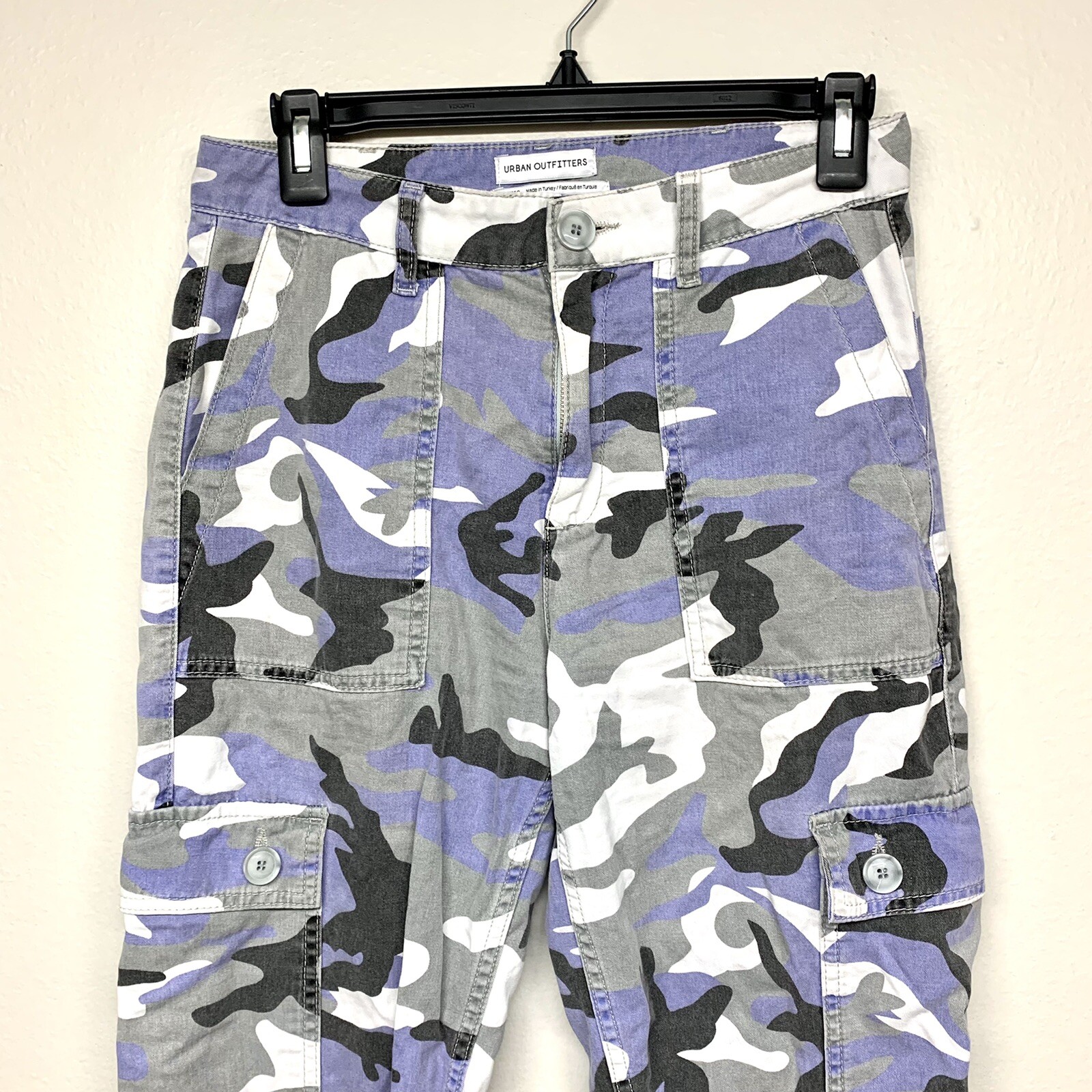 Urban Outfitters Blue Camo Cargo Pants Size 2 Gem