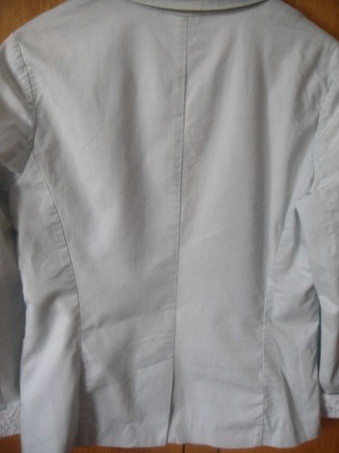 Wrap Designed in London Pale Blue Denim Jacket, UK Size 14 - Picture 5 of 10