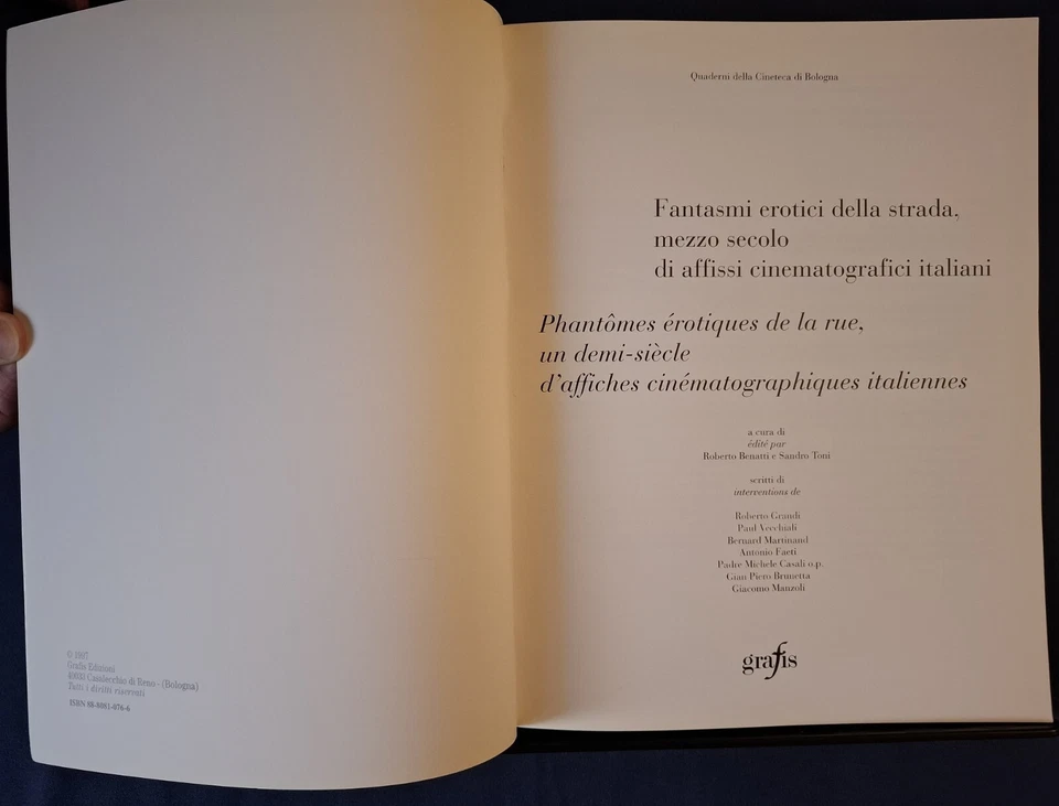 Fantasmi erotici della strada. Ed. Grafis1997. Mostra manifesto erotico Bologna. - Immagine 3 di 4