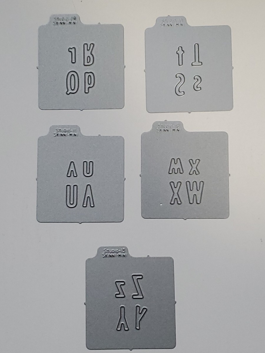 Quickutz STUDIO Skinni Mini Alphabet 2x2 Dies 1/2 inch Letters