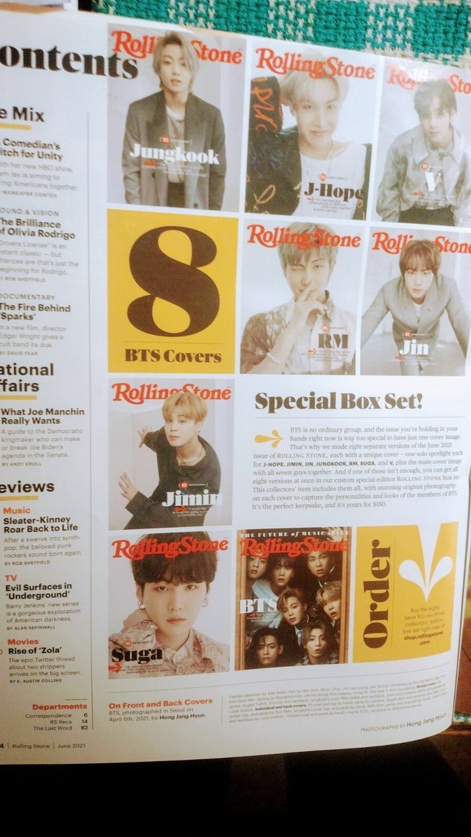 ROLLING STONE Magazine June 2021 BTS - THE FUTURE OF MUSIC