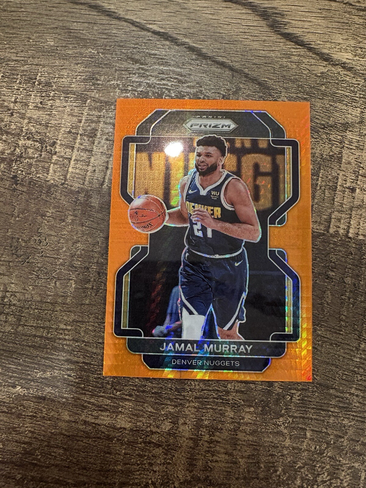 2021-22 Prizm Jamal Murray #102 Orange Hyper Denver Nuggets SSP