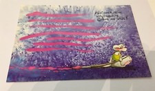 Diddl Postkarte Nr.15 b mit Briefmarkenfeld -  Rarit&auml;t - Sammlung