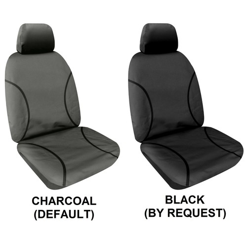 SINGLE 14oz WATERPROOF CANVAS CAR SEAT COVER FOR VOLKSWAGEN AMAROK V6 - Picture 2 of 6