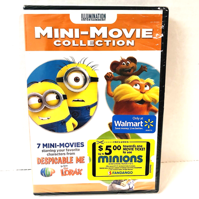 Mini Movie Collection DVD 7 Movies Despicable Me Hop Lorax 2013 Dr