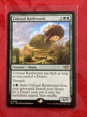 MTG - Colossal Rattlewurm - NM - Outlaws of Thunder Junction