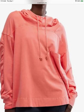 FP Movement by Free People Hot Shot Hooded Layer in Hibiscus sz sm NWT 60 R
