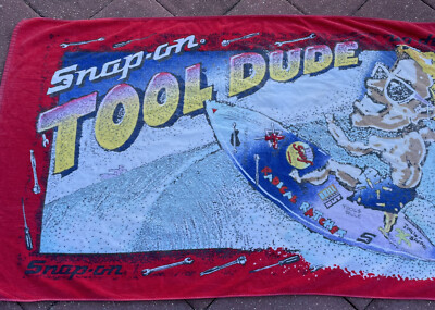 激レア Snap-on 90's ヴィンテージ 大判ビーチタオル USA 工具2 激レア