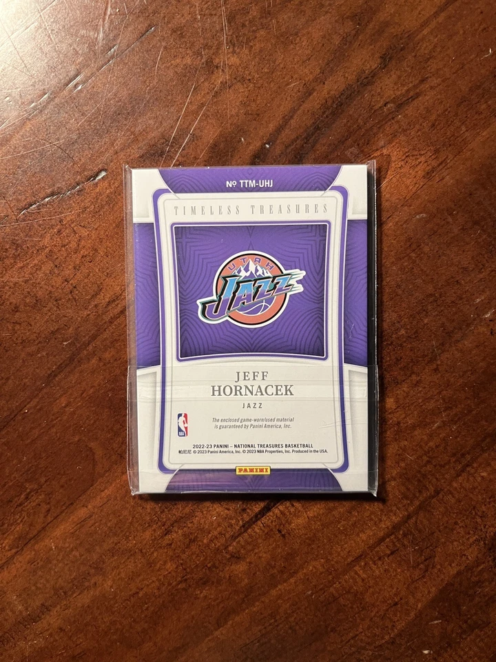 2022 NATIONAL TREASURES TIMELESS PRIME JEFF HORNACEK PATCH /25 #TTM-UHJ - Image 2 of 2