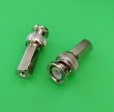 10 PCS Twist On BNC Male RG59 RG62 Teflon Connectors
