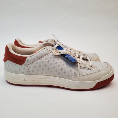 Vtg NOS Adidas 038299 Rod Laver NB Chalk Deep Orange Men's Shoes Sz 14 - Picture 9 of 15