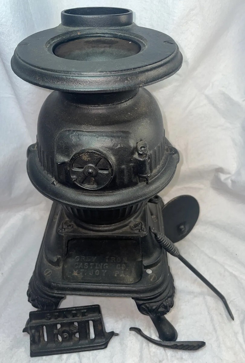 Spark Cast Iron Pot Belly Stove Salesman Sample 14”~Vintage | eBay