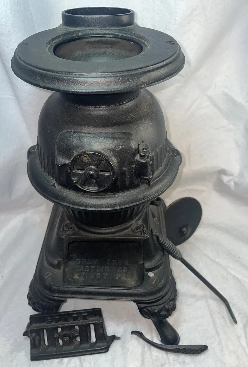 Spark Cast Iron Pot Belly Stove Salesman Sample 14”~Vintage | eBay