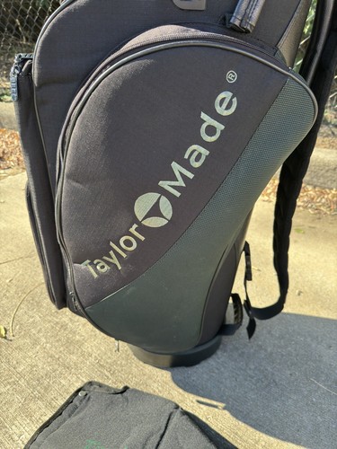 Bolsa de personal TaylorMade 5 divisores negro/azul carro quemador burbuja lluvia y capucha suave - Imagen 3 de 12